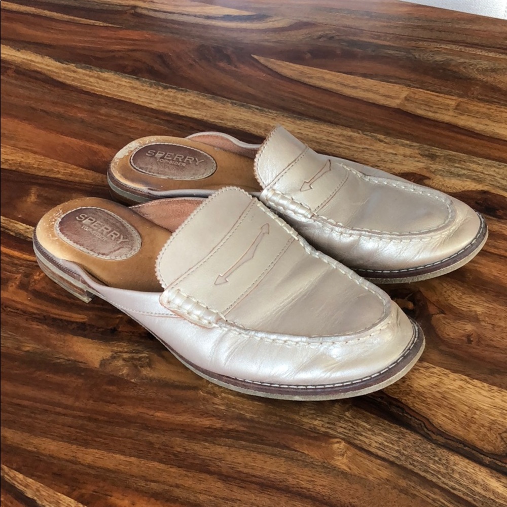 Sperry Gold Mules